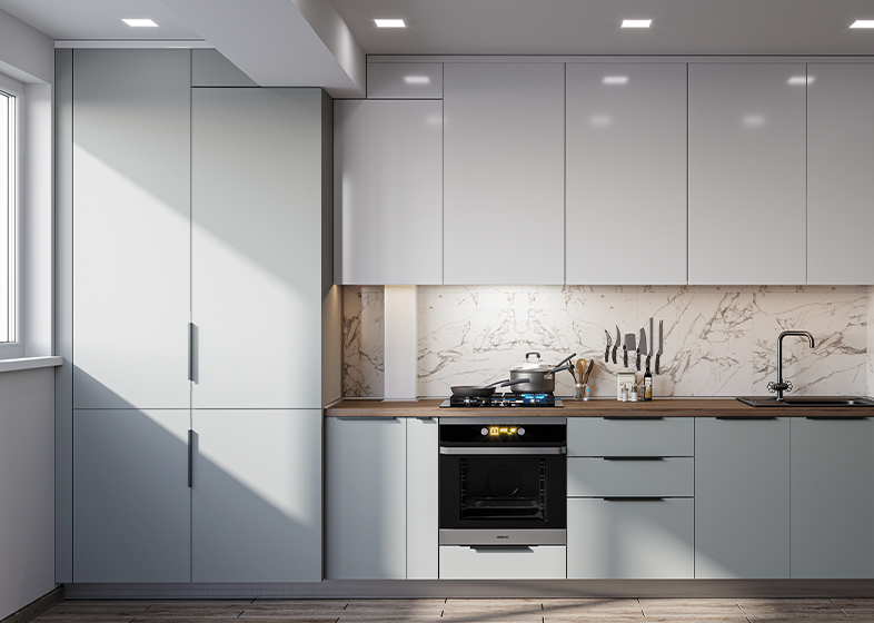 Minimalism Style I-shaped Kitchen Cabinet