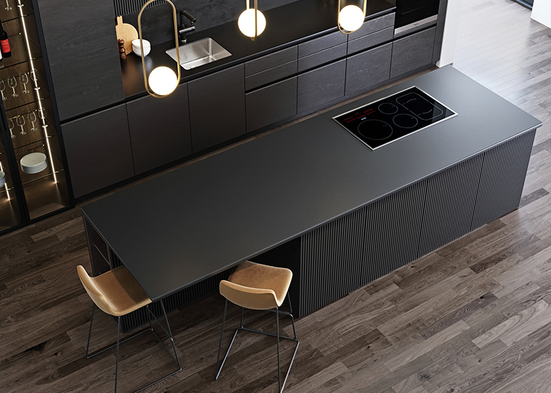 Low-key Luxury I-shaped Kitchen Cabinet