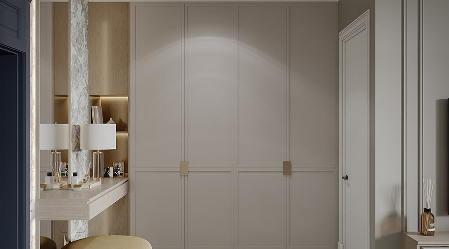 Modern Light Luxury Slate Wood Grain Whole House Cabinet Customization