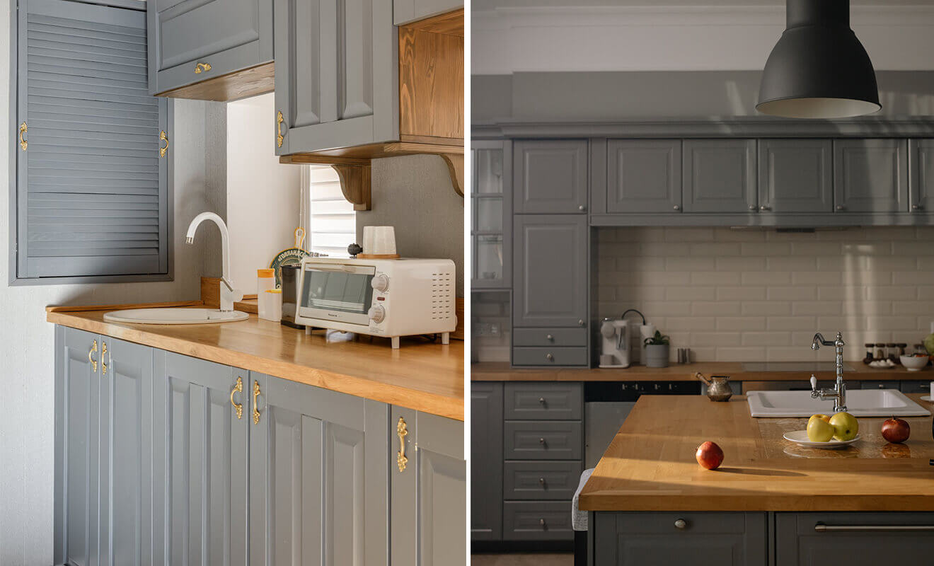 Grey Kitchen Cabinet