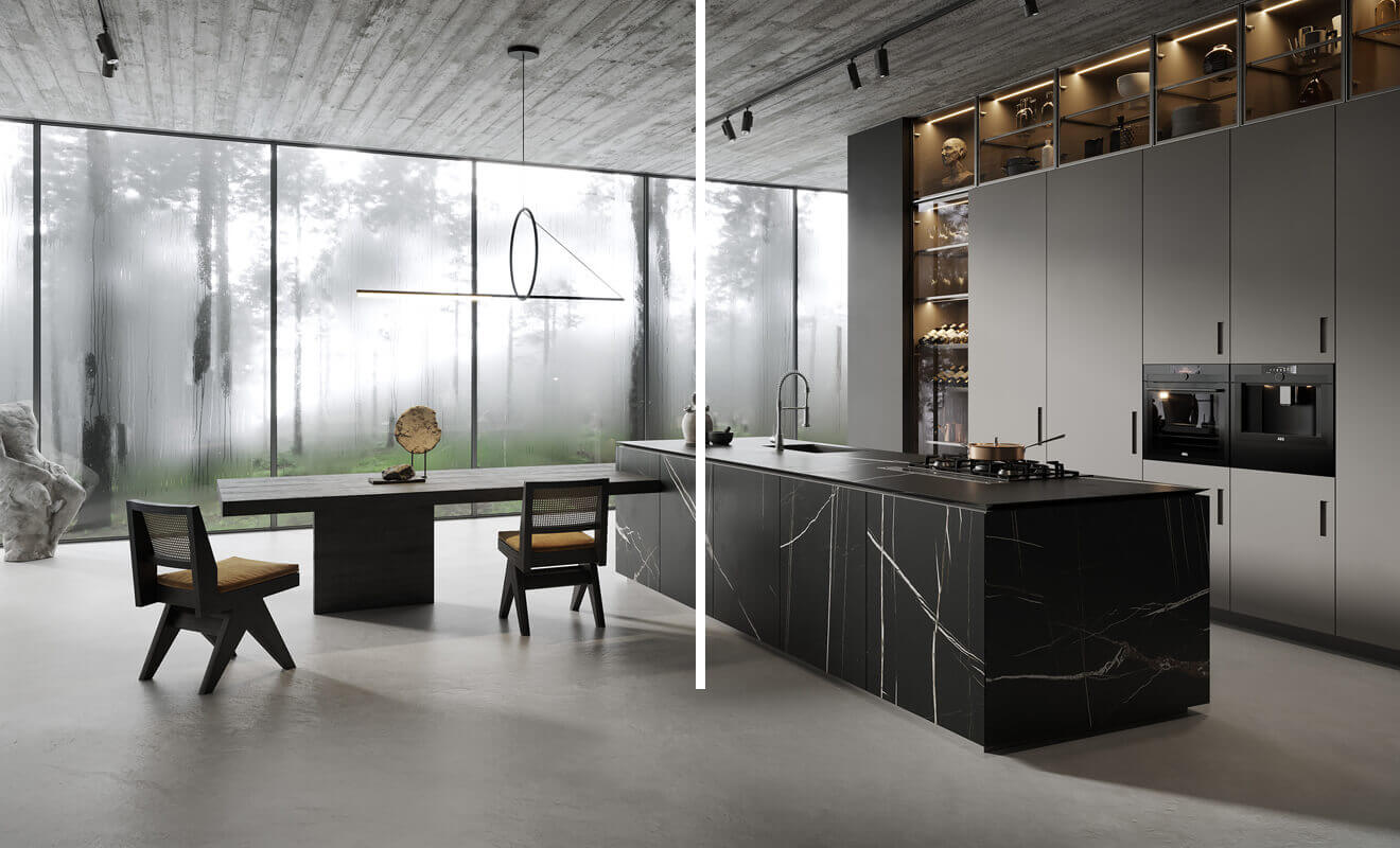 Grey Kitchen Cabinet