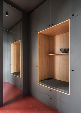 Gray Large Storage Kitchen Cabinet