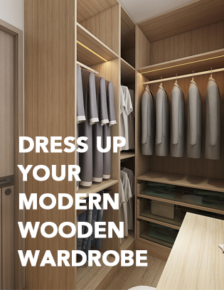 Dress Up Your Modern Wooden Wardrobe
