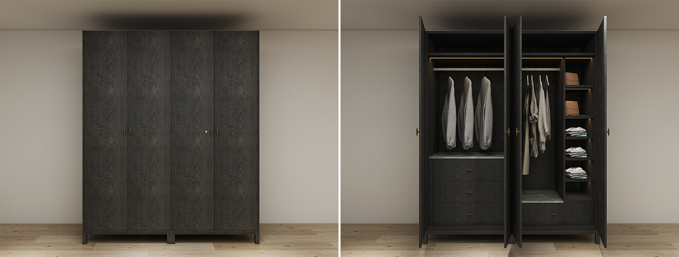 Modern Wooden Wardrobe