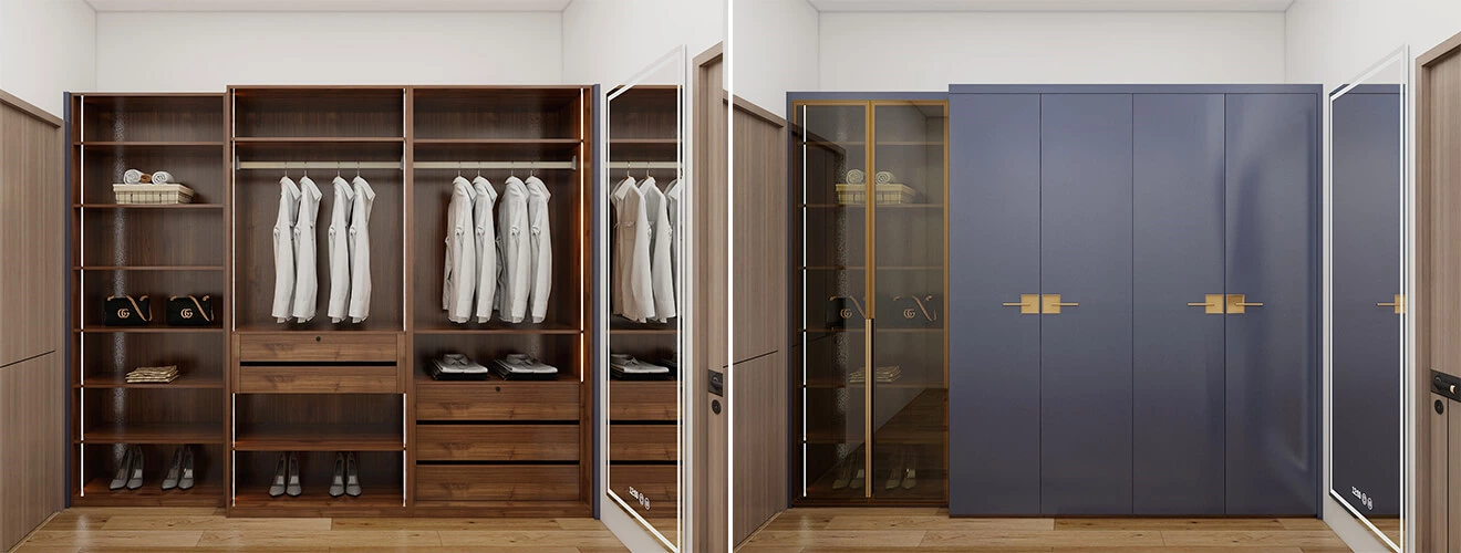 Modern Wooden Wardrobe