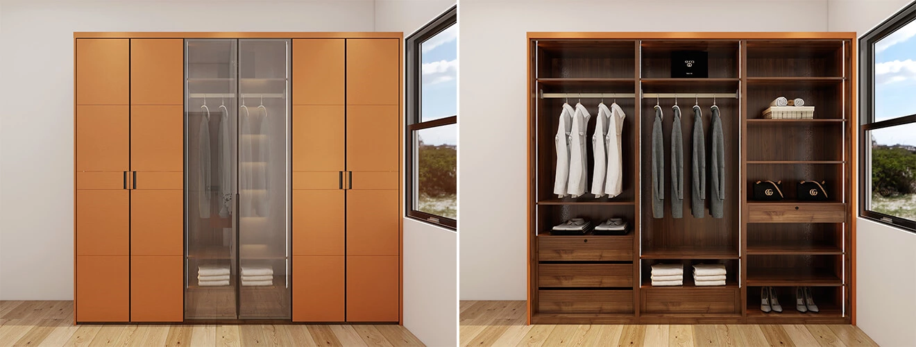 Modern Wooden Wardrobe