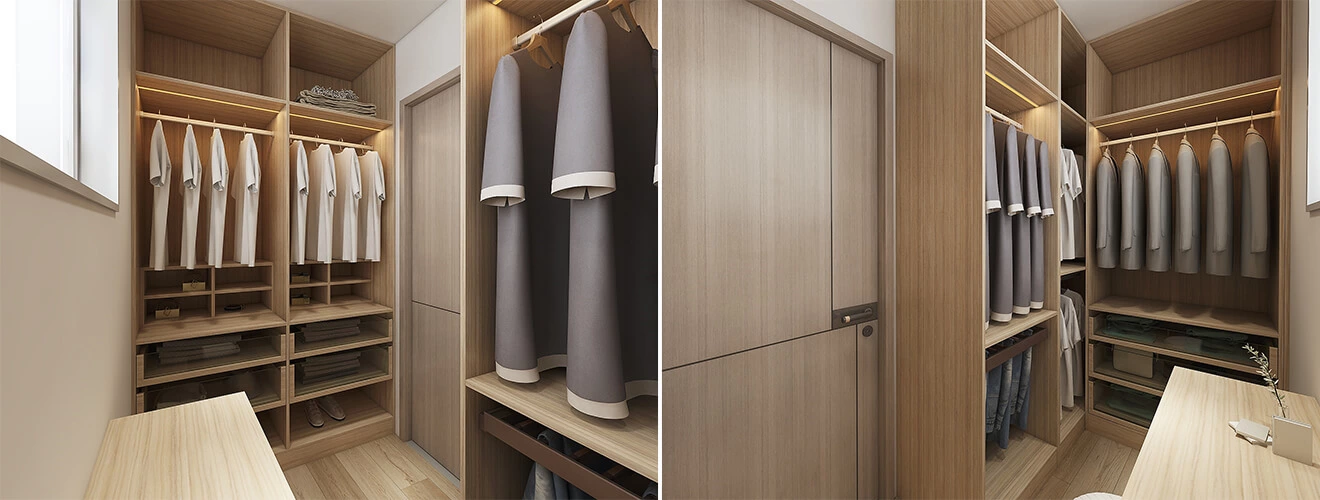 Modern Wooden Wardrobe