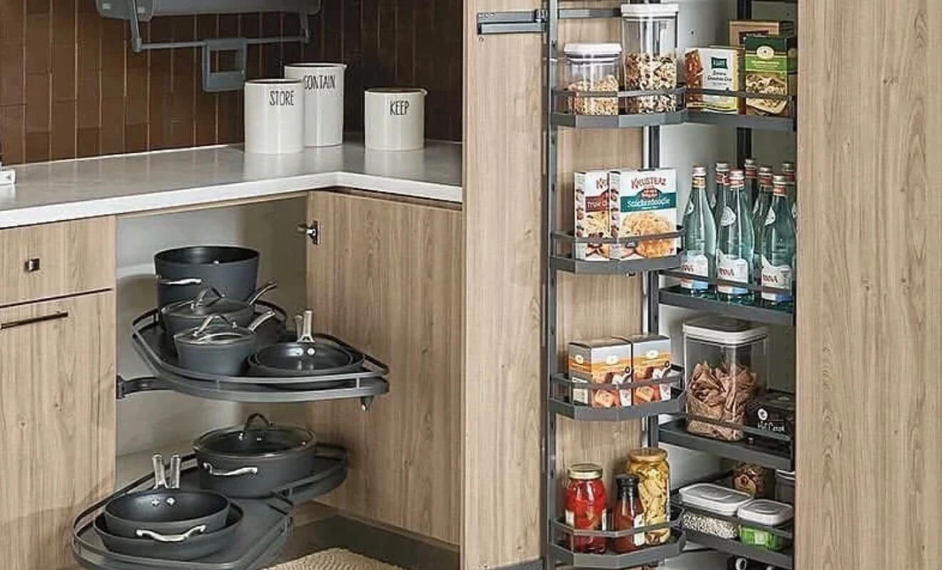 Corner Creativity-Maximizing Space with Innovative Cabinet Designs