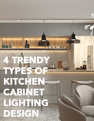 4 Trendy Types of Kitchen Cabinet Lighting Design