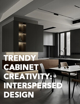 Trendy Cabinet Creativity: Interspersed Design