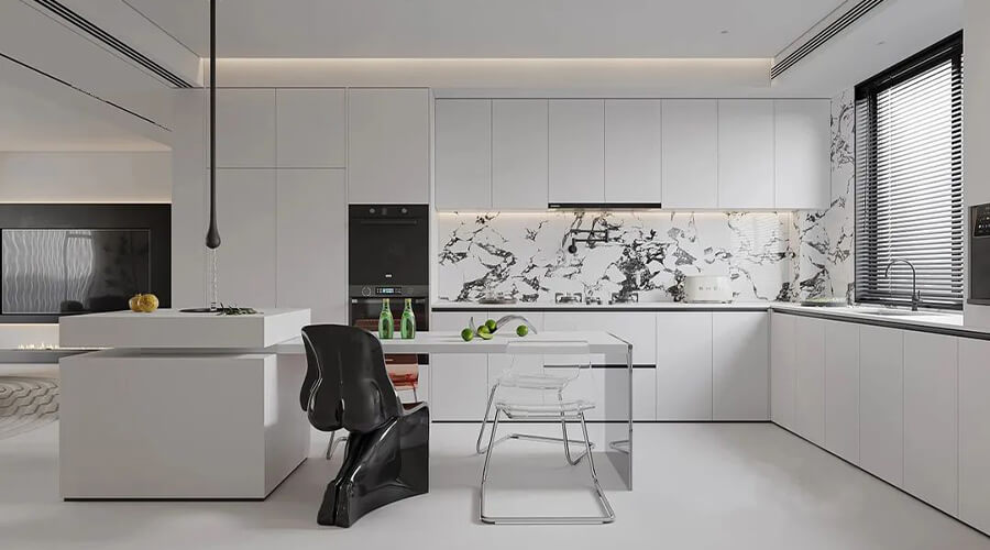 U-shaped Kitchen Cabinet