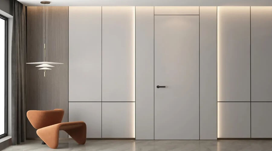 Minimalist Plywood Door