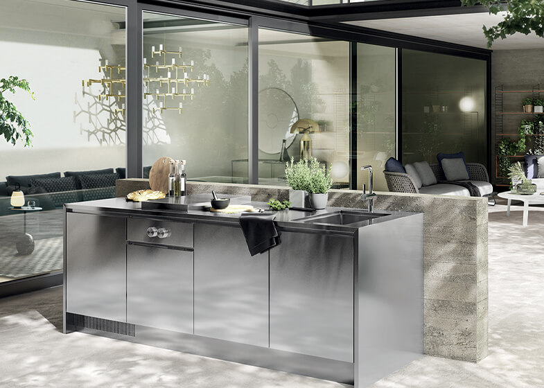 Modern Stainless Steel Cabinets