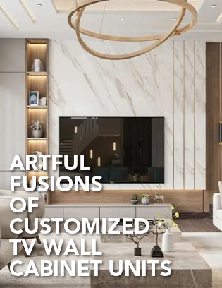 Customized TV Wall Cabinet Units