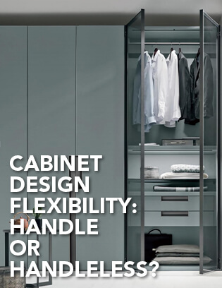 Cabinet Design Flexibility-Handle or Handleless?