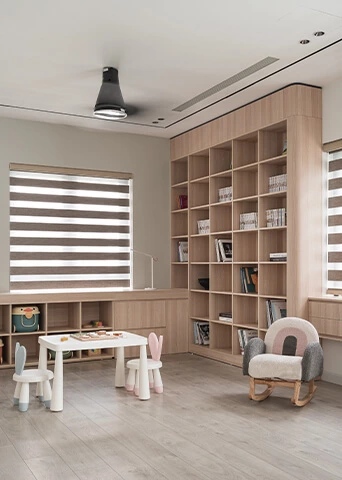 Light Wood Tone Simple Open Design Plywood Bookshelf