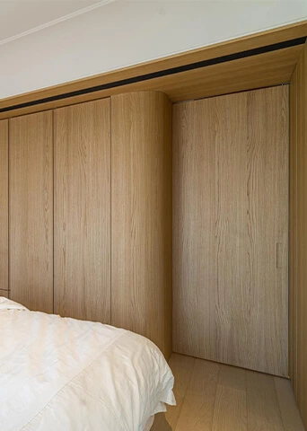 Wood Veneer sliding pocket door design