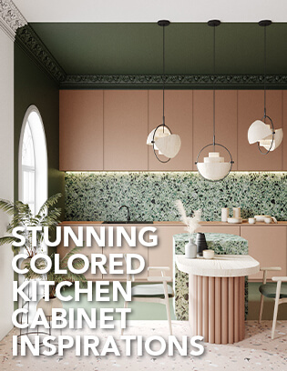 8 Stunning Colored Kitchen Cabinet Inspirations