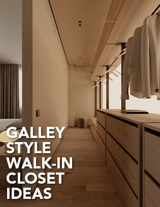 6 Galley Style Walk-in Closet Ideas