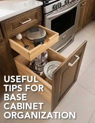 7 Useful Tips for Base Cabinet Organization