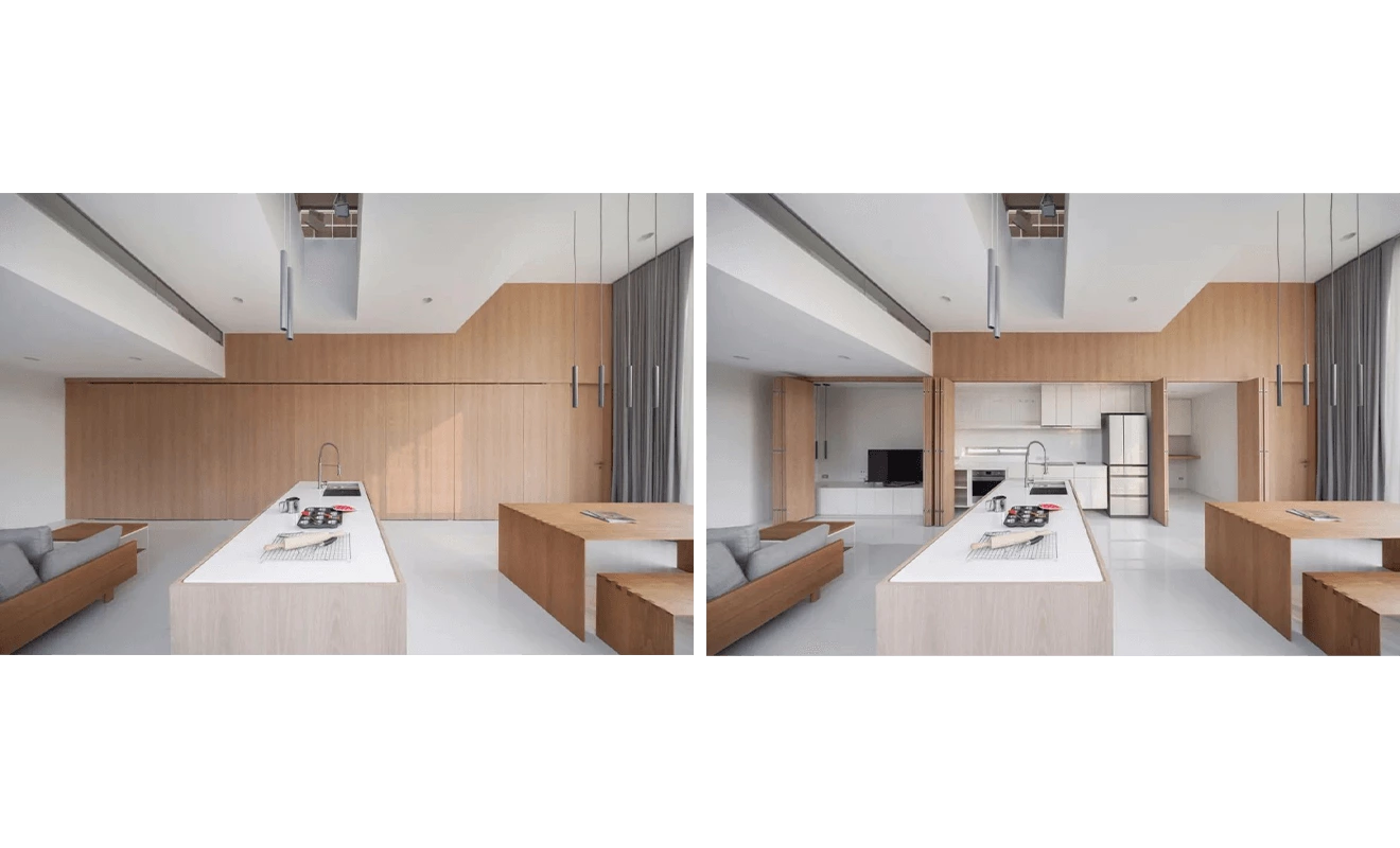 The Design Idea Of A Hidden Kitchen