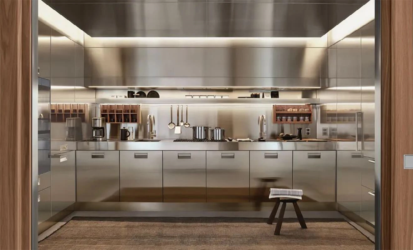 3 Inspiring High End Stainless Steel Kitchen Designs