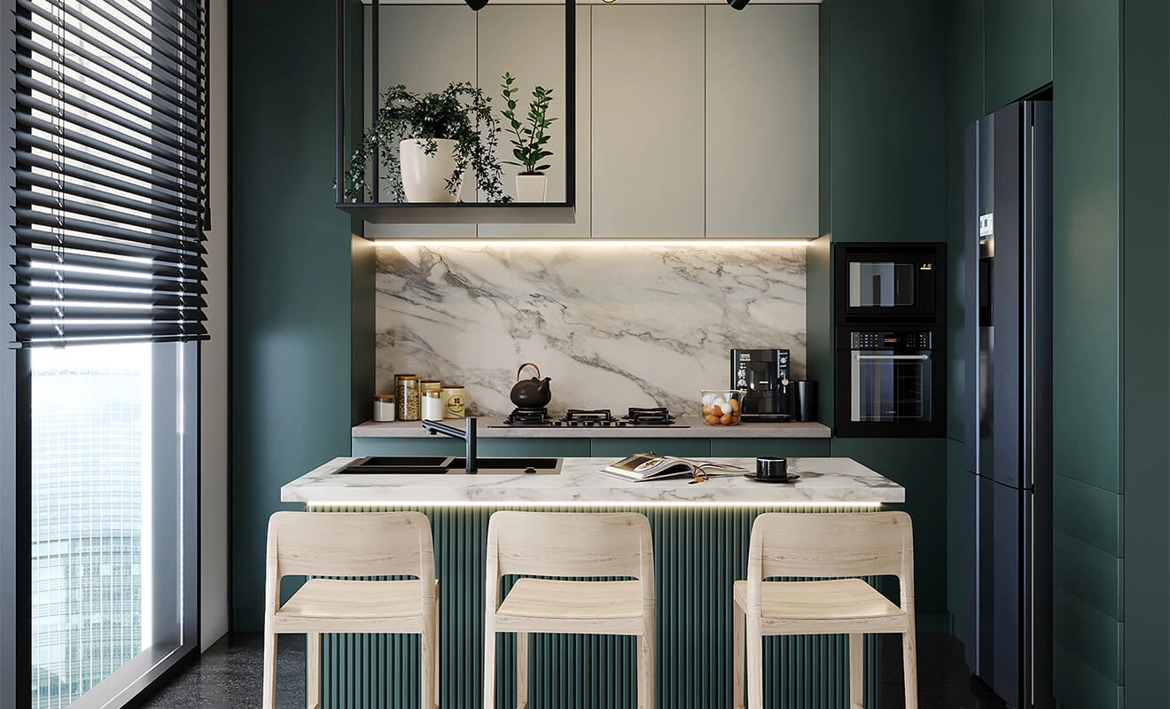 7 Green Kitchens To Refresh Your Home Space