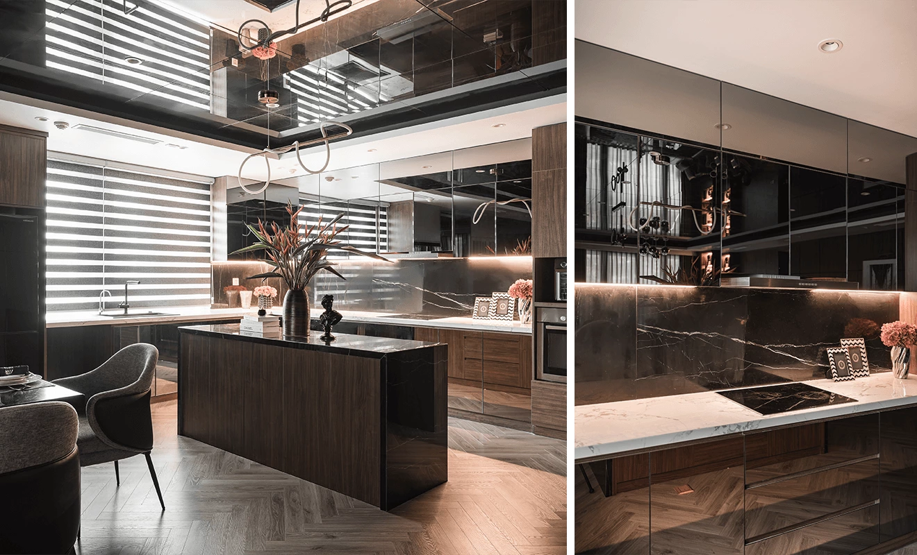 7 Ideas For A Wood And Black Modern Kitchen