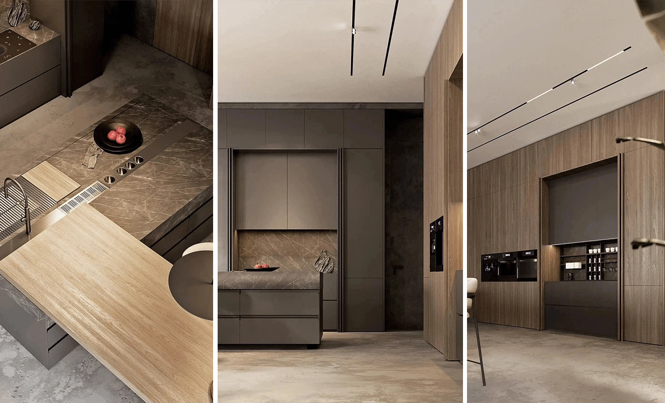 7 Ideas For A Wood And Black Modern Kitchen