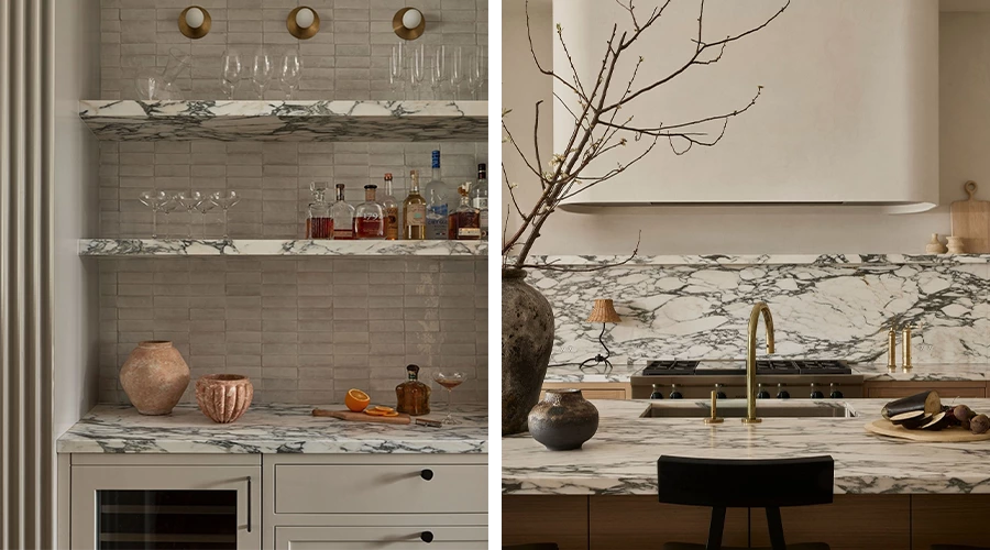 Soft-Minimalist Whole House Design with Marble Accents